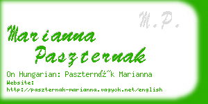 marianna paszternak business card